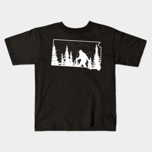 South Dakota Bigfoot Gift Kids T-Shirt